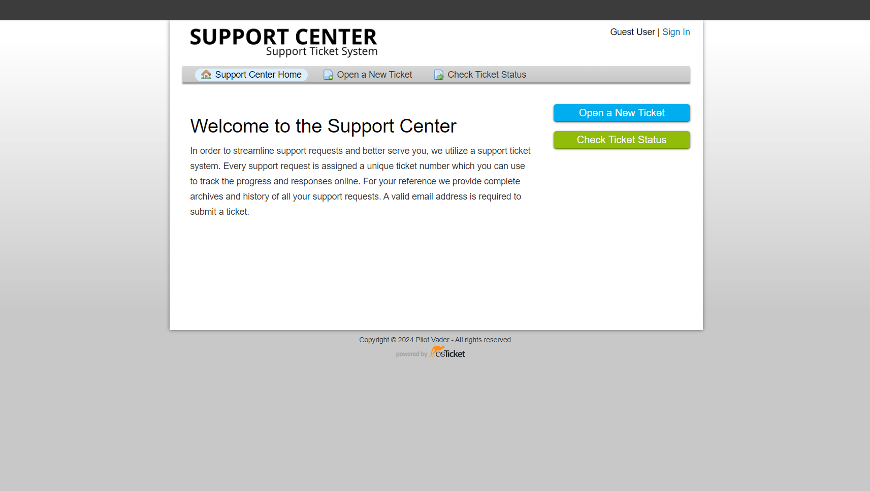 OS Ticket Installation Process