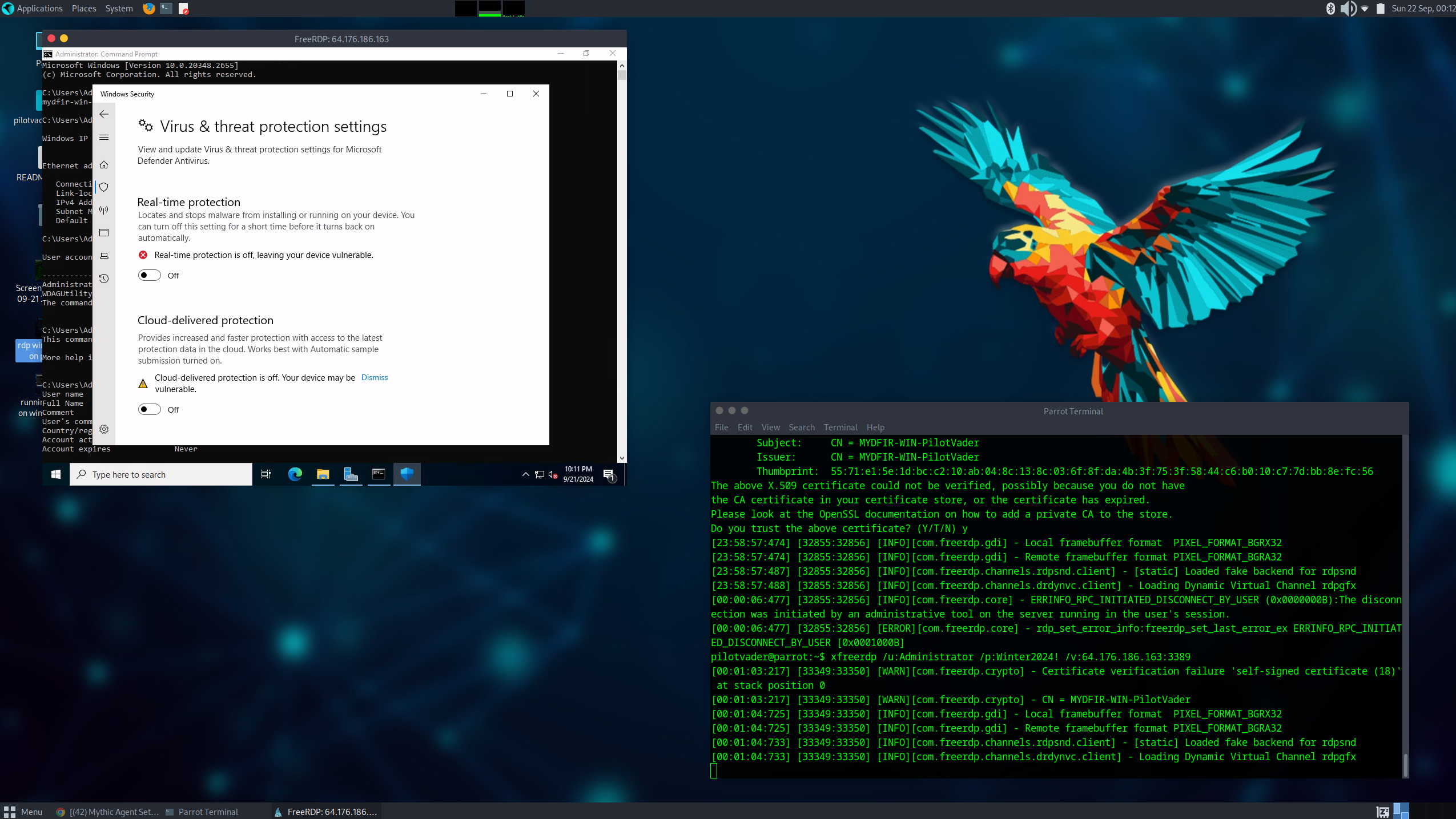 Disabling Windows Defender
