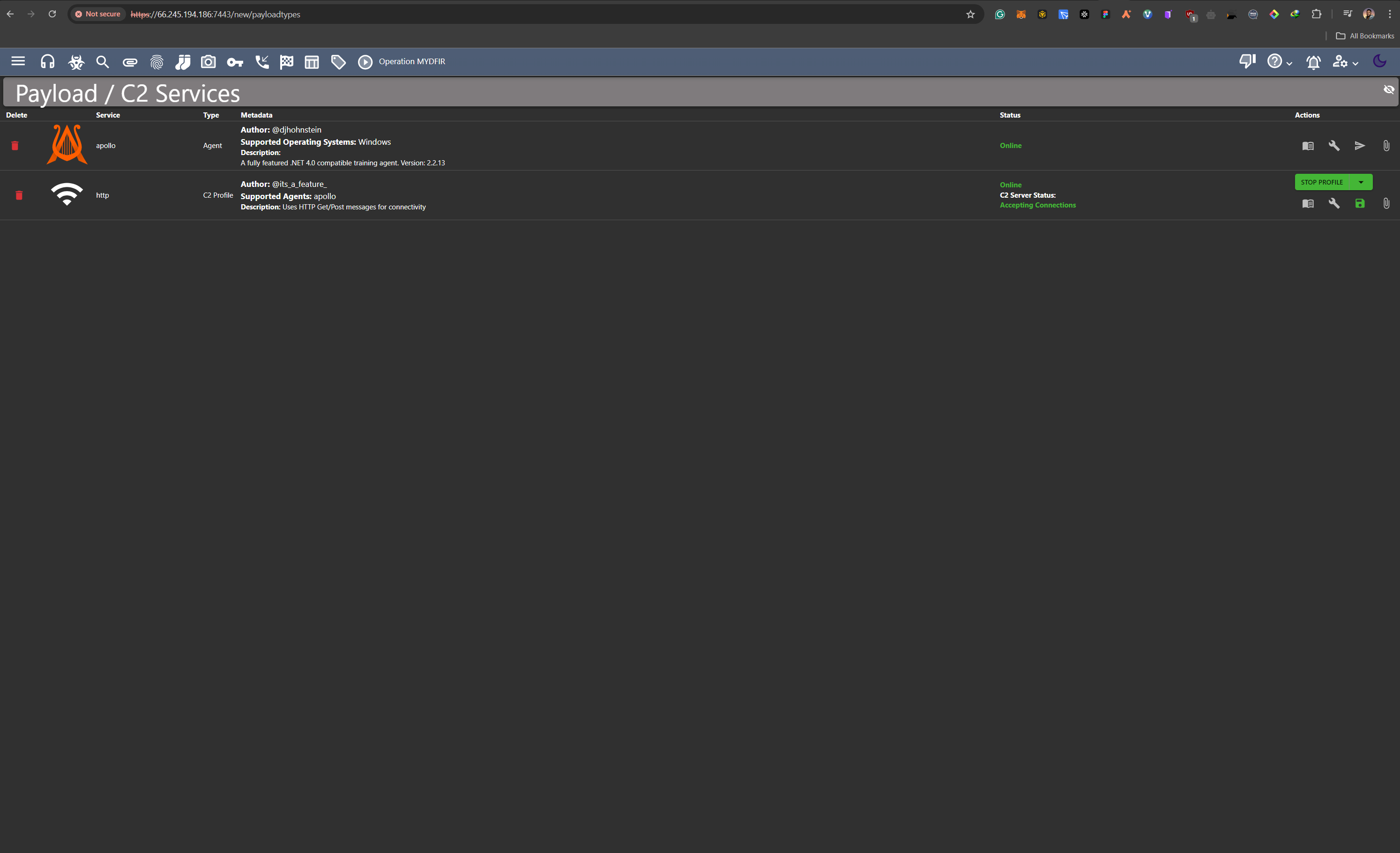 C2 Installation on Mythic