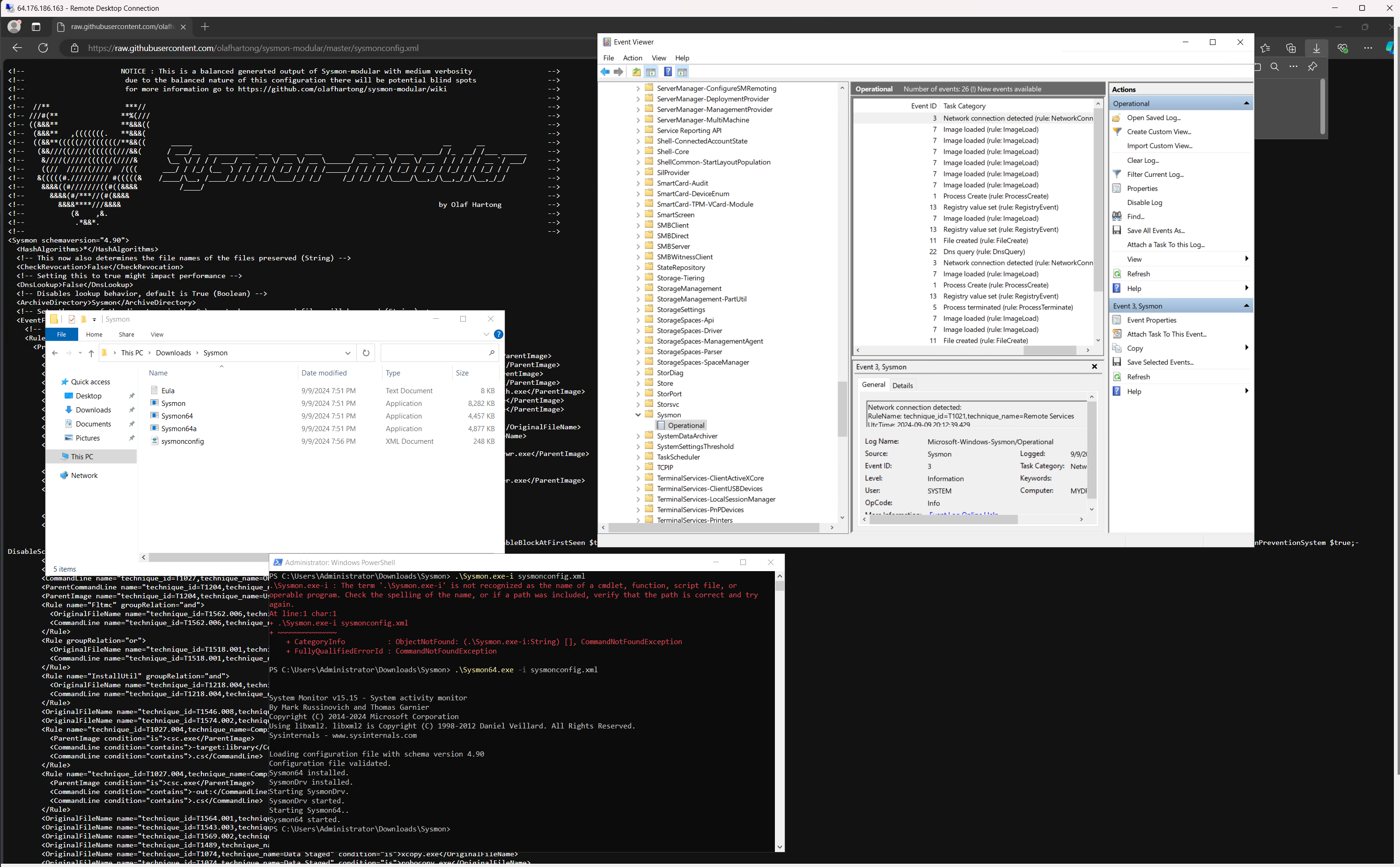 Sysmon Installation Process