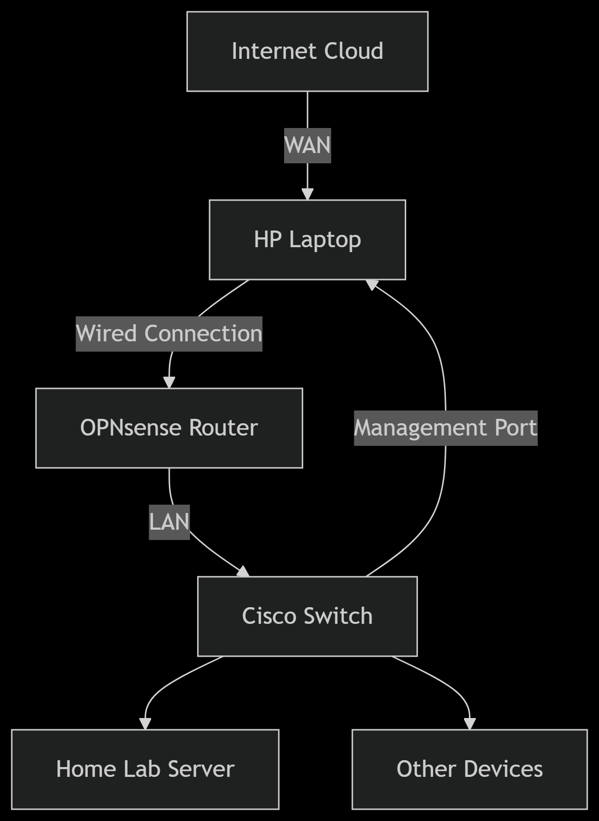Network Devices Connection Diagram