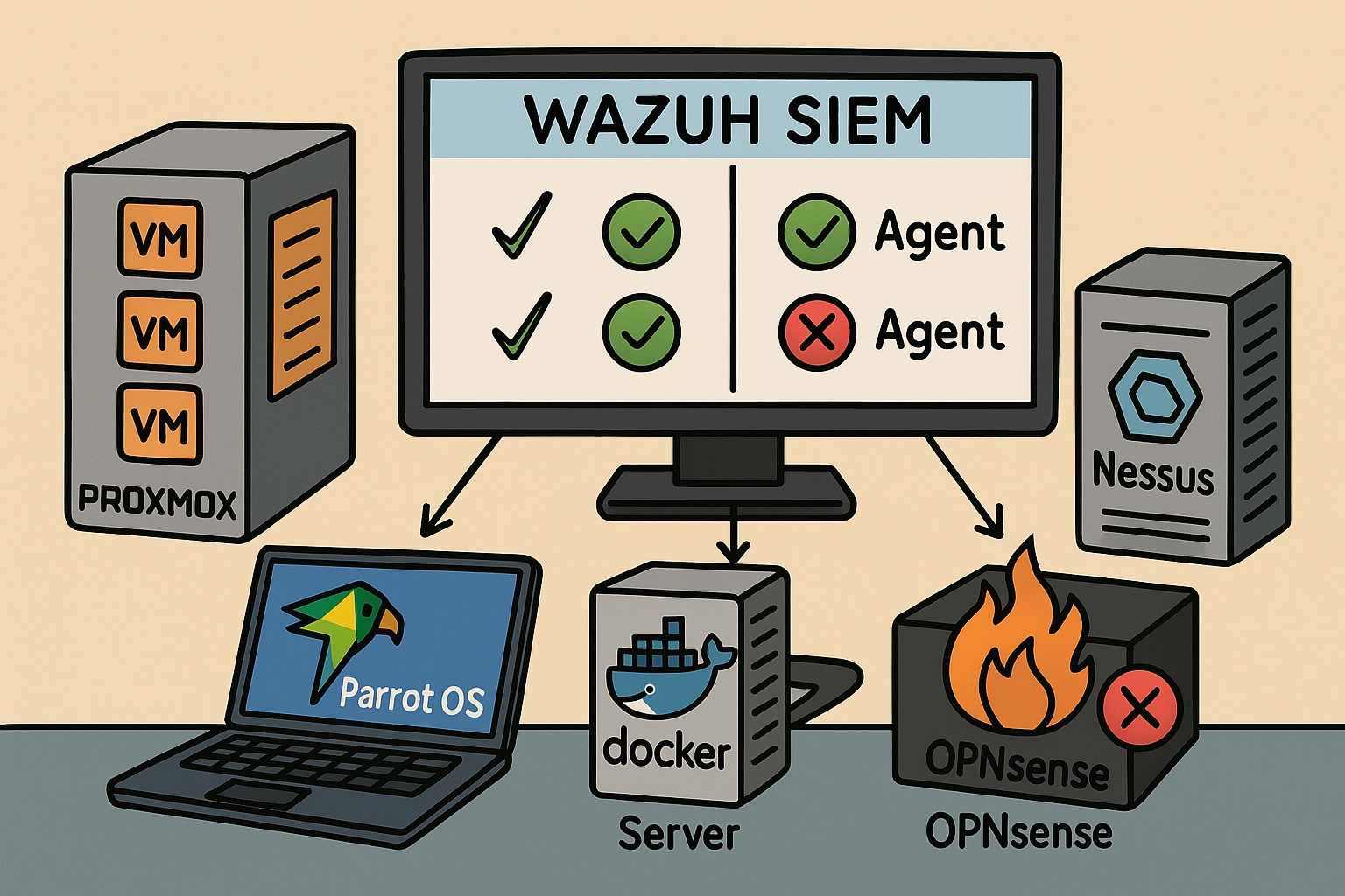 Project 4.4: Integrating Wazuh SIEM/XDR and Nessus in a Cybersecurity Home Lab