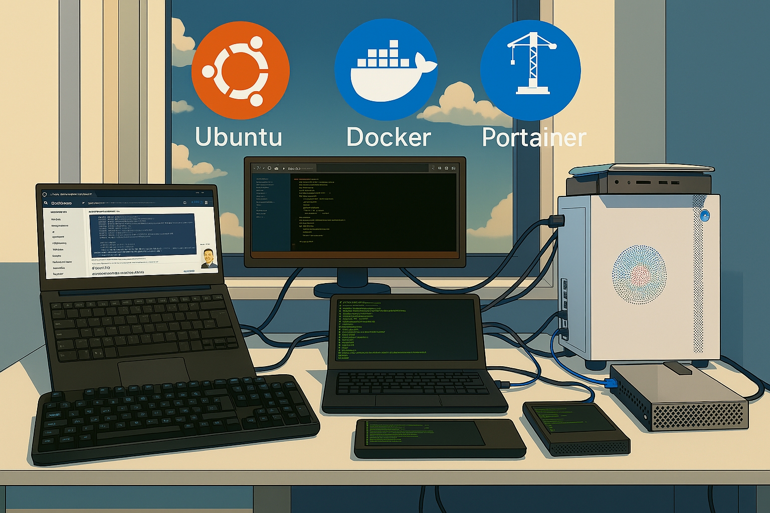 Ubuntu Server, Docker and Portainer Installation in My Homelab